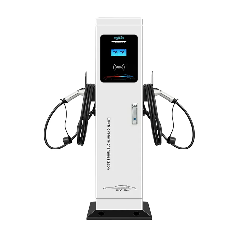 Kettős pisztolyos álló egyenáramú elektromos töltő