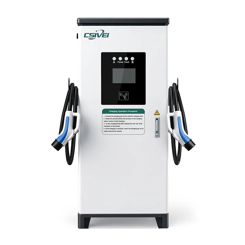  Dual-Gun Wall Mounted DC Charging Station