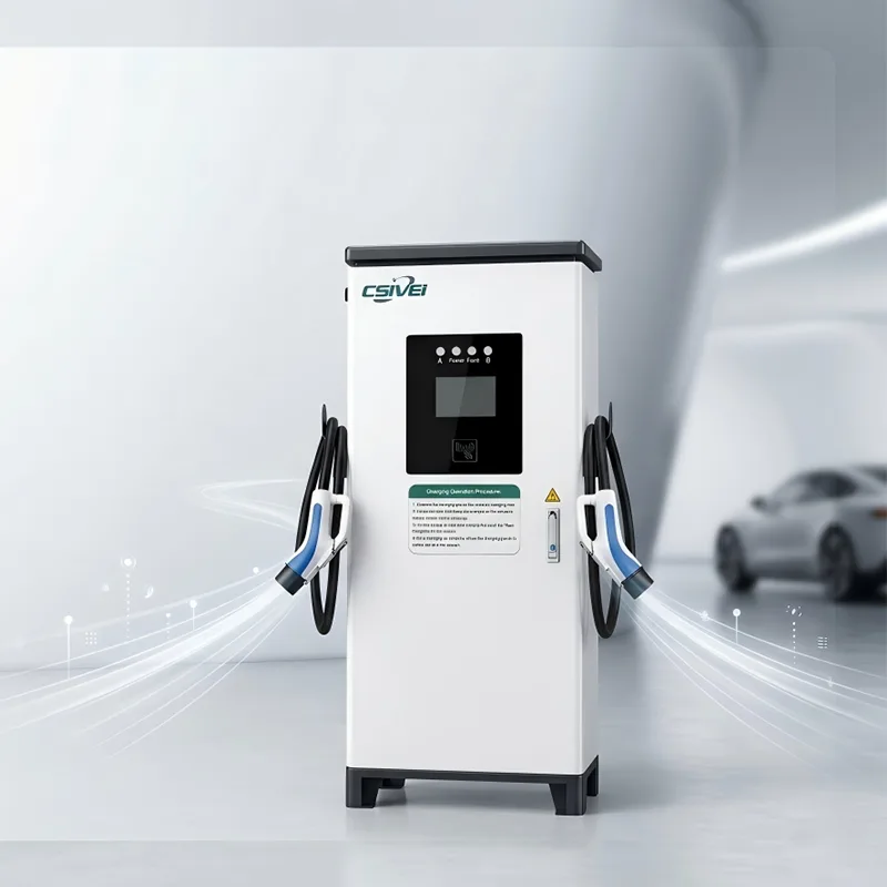 Dual-Gun Standing DC EV Charger